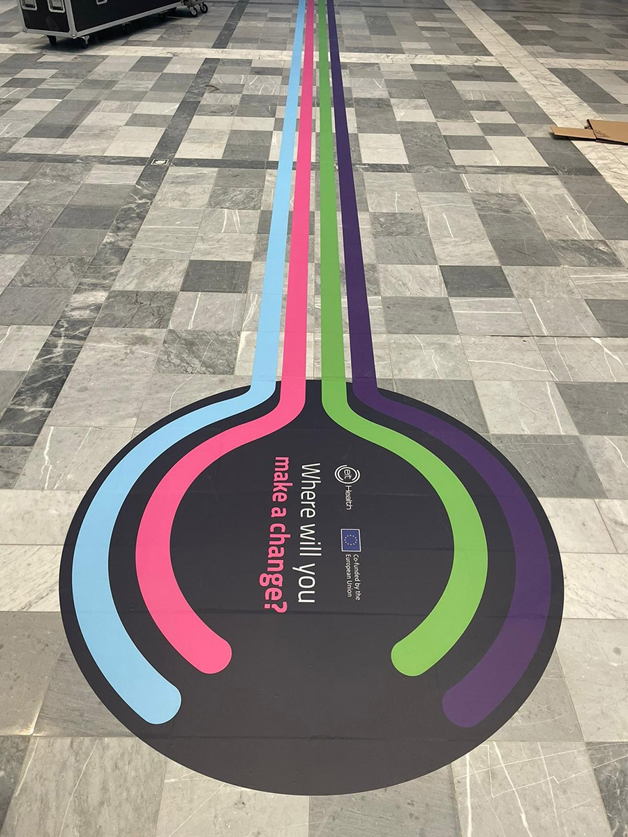 Directs foot traffic effectively while reinforcing your branding across the venue.